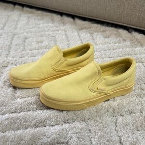 Authentic VANS size 5 women’s rare all yellow